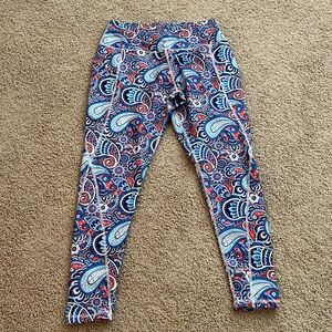 Simply Southern Paisley Leggings Size XL